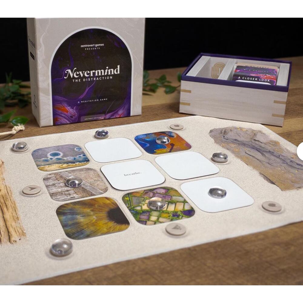 Nevermind Distraction Meditation Board Game Solo Mindfulness Abstract Edition - Picture 8 of 15